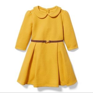 Janie and Jack yellow mustard dress .
